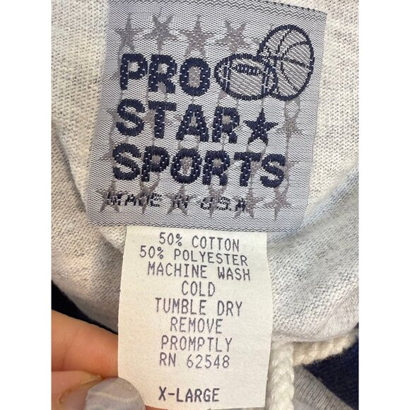 1990s Auburn University Tigers Hooded T-Shirt, Color Block, Pro Star Sports XL - Picture 3 of 4